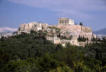 Akropolis v Řeckých Athénách.