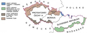 Protektorát Čechy a Morava, Slovenská republika (zdroj mapy: www.valka.host.sk)